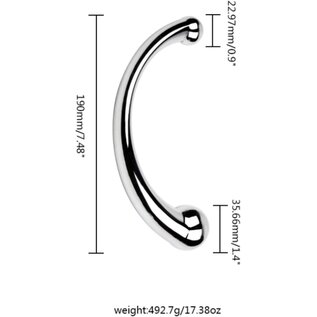 WAND DOUBLE ENDED G SPOT P SPOT STAINLESS LARGE