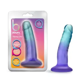 BLUSH B YOURS MORNING DEW DILDO 5" SAPPHIRE