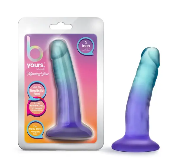 BLUSH DILDO B YOURS MORNING DEW SAPPHIRE 5"