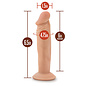DR SKIN DILDO 6" VANILLA