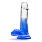 BLUSH DILDO B YOURS STELLA BLUE & CLEAR 6"