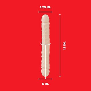 DJ DOUBLE HEADER JR. DILDO 12"