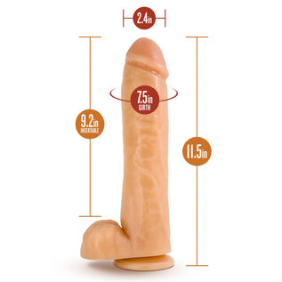 HUNG RIDER DILDO HAMMER 11" VANILLA