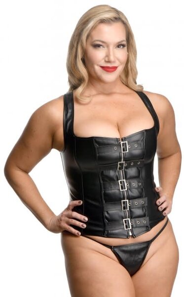 LACE UP CORSET AND THONG