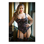 FANTASY LINGERIE BUSTIER GARTER & PANTY SET 3X/4X