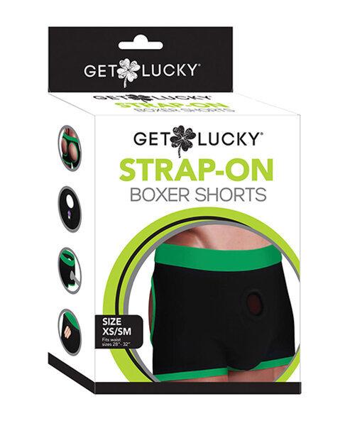 VIBEN GET LUCKY STRAP ON BOXER BLACK & GREEN
