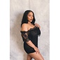 "O" HEAVENS BABYDOLL ALLURE ME BLACK