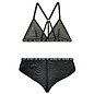FANTASY LINGERIE BOSS AF BRALETTE & SHORTS  LARGE/EXTRA LARGE