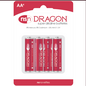 BATTERY AA DRAGON ALKALINE 4PK