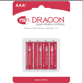 NS NOVELTIES BATTERY AAA DRAGON ALKALINE 4PK