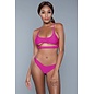 BE WICKED BIKINI GIANNA 2 PIECE NEON PINK EXTRA LARGE