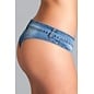 BEWICKED CHEEKY JEANS MINI SHORTS BLUE
