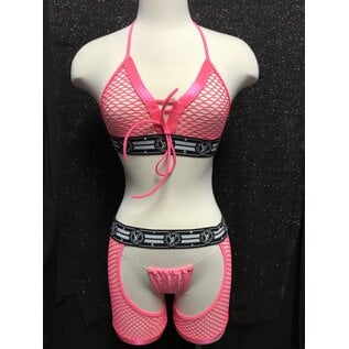 HG LV TOP, THONG, CHAPS SET