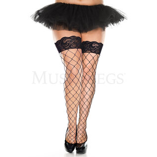 MUSIC LEGS THIGH HIGH NET SPANDEX LACE TOP