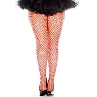 MUSIC LEGS PANTYHOSE MINI DIAMOND NET RED QUEEN