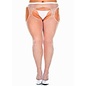 MUSIC LEGS CROTCHLESS PANTYHOSE FISHNET CROTCHLESS WHITE QUEEN
