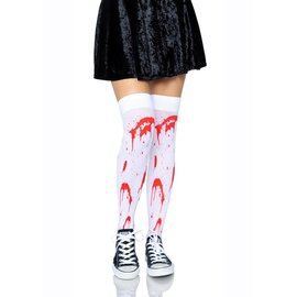 LEG AVENUE THIGHT HIGH BLOODY ZOMBIE O/S WHITE/RED