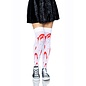 LEG AVENUE THIGHT HIGH BLOODY ZOMBIE WHITE & RED ONE SIZE