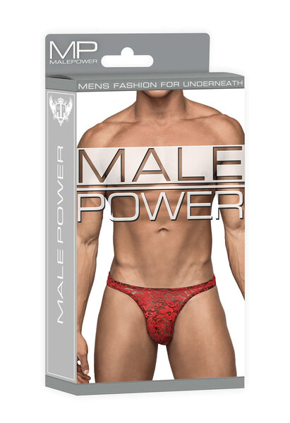 MALE POWER BONG THONG STRETCH LACE