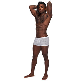 MALE POWER MENS SNEAK PEEK MINI SHORTS WHITE LG