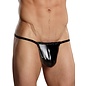 MALE POWER MENS G STRING LIQUID ONYX BLACK ONE SIZE