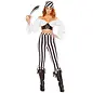 ROMA COSTUME BEAUTIFUL PIRATE MATE BLACK/ WHITE