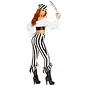 ROMA COSTUME BEAUTIFUL PIRATE MATE BLACK/ WHITE