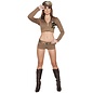 ROMA SULTRY SOLDIER COSTUME BROWN CAMO