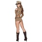 ROMA SULTRY SOLDIER COSTUME BROWN CAMO