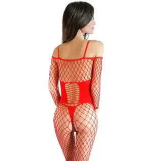SAVAGE BODYSTOCKING NET RED