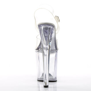 PLEASER ADORE SANDAL CLEAR 7" HEEL