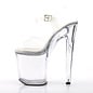 $$$PLEASER ADORE SANDAL CLEAR 8" HEEL