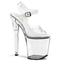 PLEASER ADORE SANDAL CLEAR 7" HEEL