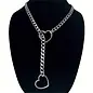 "OH" NECKLACE SLIDING HEART