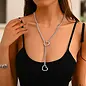 "OH" NECKLACE SLIDING HEART