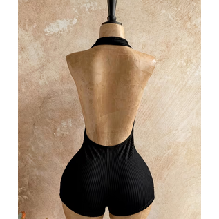 "O" HEAVENS "O" HEAVENS JUMPSUIT DEEP V CUT