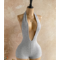 "OH" JUMPSUIT DEEP V CUT