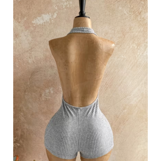 "OH" JUMPSUIT DEEP V CUT