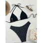 "OH" BIKINI POLKA DOT BLACK/WHITE