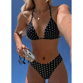 "OH" BIKINI POLKA DOT BLACK/WHITE