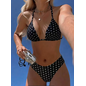 "OH" BIKINI POLKA DOT BLACK/WHITE