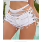 "O" HEAVENS LOW RISE DENIM SHORTS W/SIDE TIE PINK