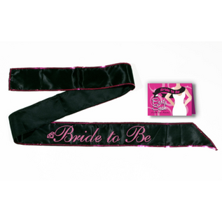 LITTLE GENIE BRIDE TO BE SASH BLACK