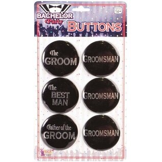 BACHELOR PARTY PIN SET BLACK