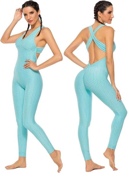 "O" HEAVENS ATHLETIC ROMPER BUBBLE TEAL SMALL