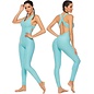 "O" HEAVENS ATHLETIC ROMPER BUBBLE TEAL SMALL