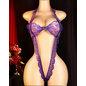 "OH" BODYSUIT LACED PURPLE O/S