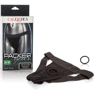 CALEX STRAP ON HARNESS PACKER GEAR JOCK STYLE BLACK