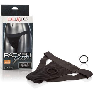 CALEX STRAP ON HARNESS PACKER GEAR JOCK STYLE BLACK