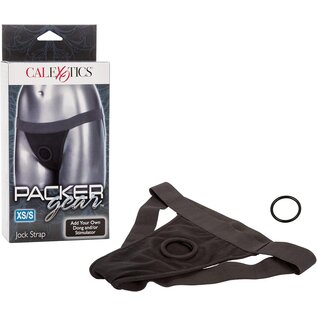 CALEX STRAP ON HARNESS PACKER GEAR JOCK STYLE BLACK